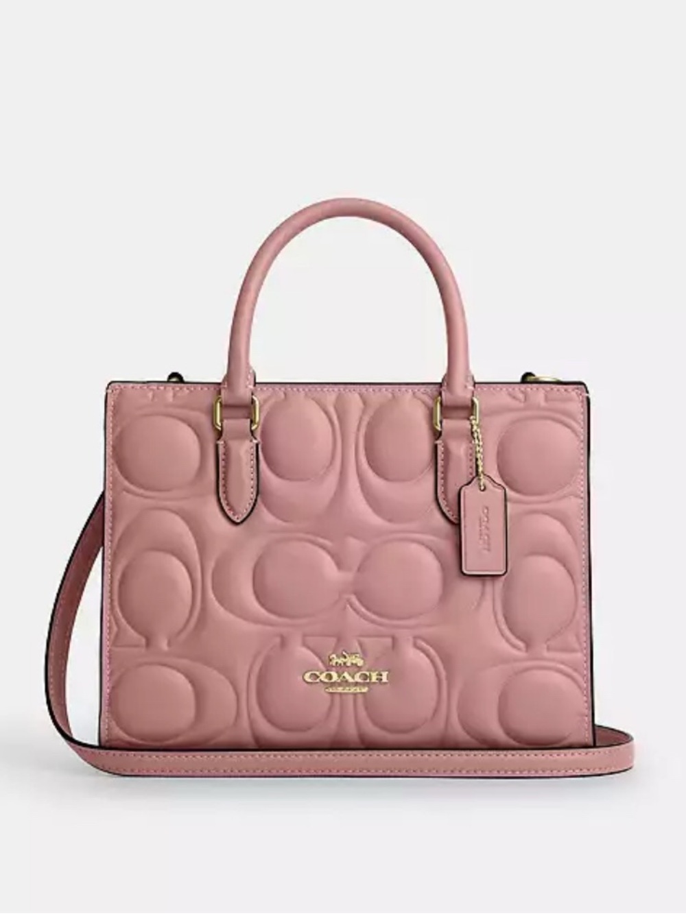 NWT💗Coach Maggie Small Tote Bag
In Signature Leather Pink Petal CY670 Satchel - Picture 9 of 10